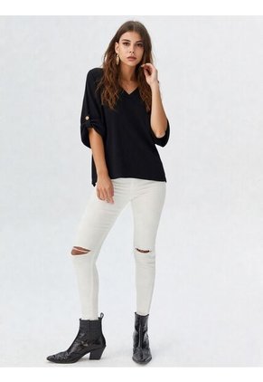 Camiseta Para Mujer Negro Marca L&H Ref. 1F409545