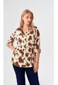 Blusa Para Mujer Manga 3/4 Taupe Marca L&H Ref. 1F412699 de L&H