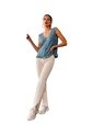 Blusa Para Mujer Manga Sisa Azul Marca L&H Ref. 1F412739 de L&H