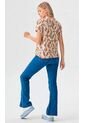 Camiseta Para Mujer Manga Corta Beige Marca L&H Ref. 1F409553 de L&H