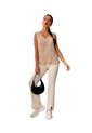 Blusa Para Mujer Manga Sisa Beige Marca L&H Ref. 1F412739 de L&H