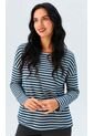 Camiseta Para Mujer Manga 3/4 Azul Marca L&H Ref. 1F409549 de L&H