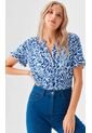 Camiseta Para Mujer Manga 3/4 Azul Marca L&H Ref. 1F409533 de L&H