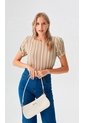 Blusa Para Mujer Manga Corta Beige Marca L&H Ref. 5P412297 de L&H