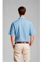 Camisa Para Hombre Manga Corta Azul Marca L&H Ref. 7Y101233 de L&H
