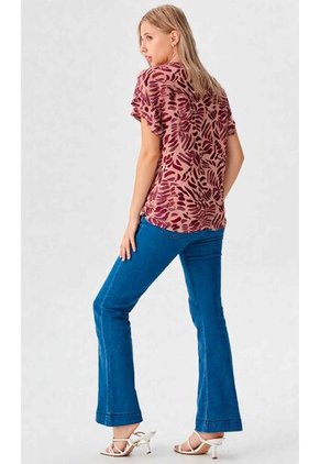 Camiseta Para Mujer Manga 3/4 Rosado Marca L&H Ref. 1F409533