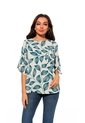 Blusa Para Mujer Manga 3/4 Verde Marca L&H Ref. 1F412737 de L&H