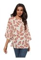 Blusa Para Mujer Manga 3/4 Beige Marca L&H Ref. 1F412733 de L&H