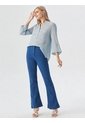 Blusa Para Mujer Manga 3/4 Azul Claro Marca L&H Ref. 1F412733 de L&H