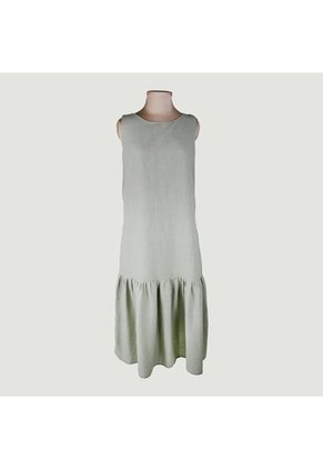 Vestido Para Mujer Manga Sisa Verde Marca L&H