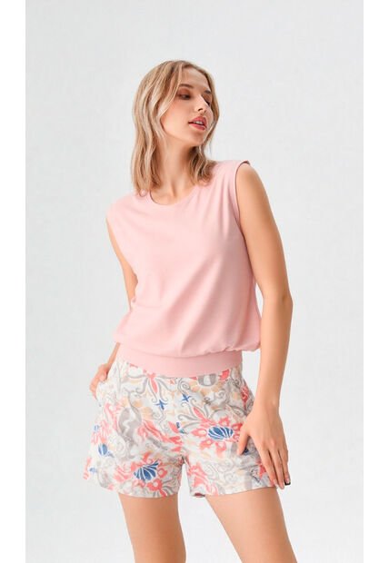 Blusa Para Mujer Manga Sisa Rosado Marca L&H