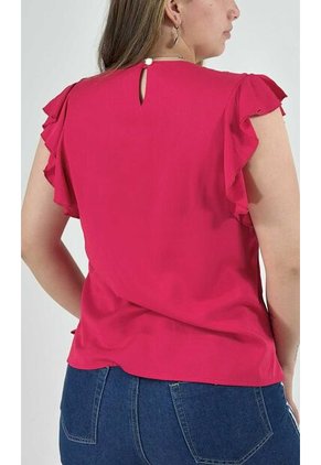 Blusa Para Mujer Manga Corta Rojo Marca L&H