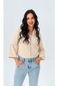 Blusa Para Mujer Manga 3/4 Beige Marca L&H de L&H