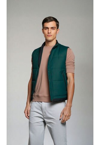 Chaleco Para Hombre Verde Marca L&H L&H