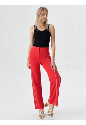 Pantalon Para Mujer Rojo Marca L&H L&H