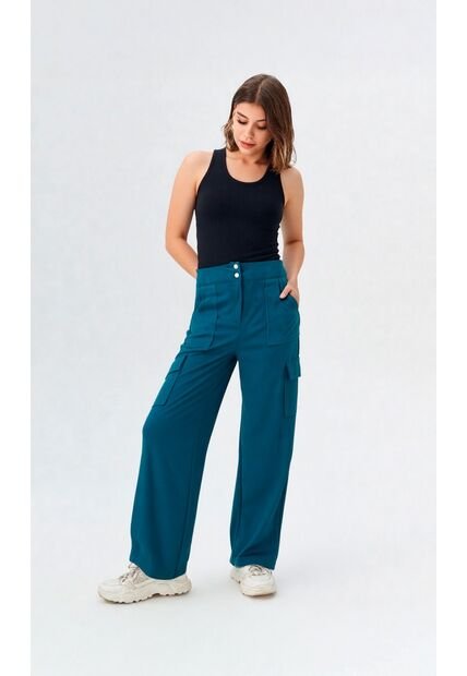 Pantalon Para Mujer Verde Marca L&H