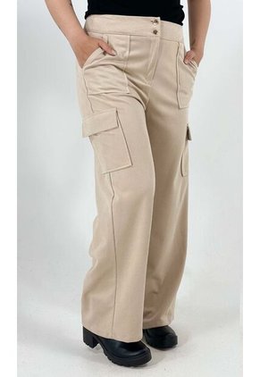 Pantalon Para Mujer Beige Marca L&H