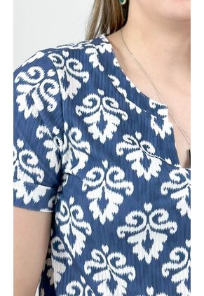 Camiseta Para Mujer Azul Marca L&H