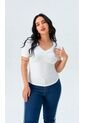 Camiseta Para Mujer Manga Corta Blanco Marca L&H de L&H