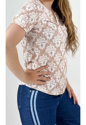 Camiseta Para Mujer Beige Marca L&H