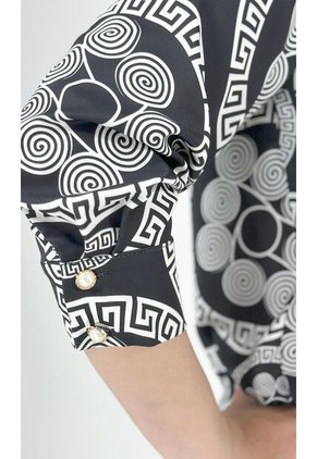 Blusa Para Mujer Manga 3/4 Negro Marca L&H