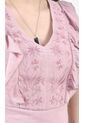 Blusa Para Mujer Manga Corta Rosado Marca L&H de L&H