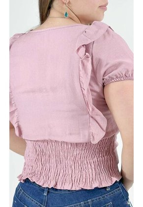 Blusa Para Mujer Manga Corta Rosado Marca L&H