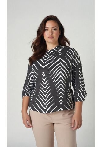 Camiseta Para Mujer. Manga 3/4 Negro Marca L&H L&H