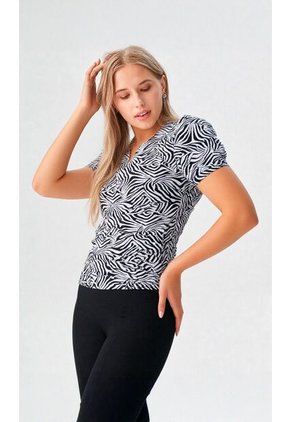 Camiseta Para Mujer Manga Corta Beige Marca L&H Ref. 1Y409020