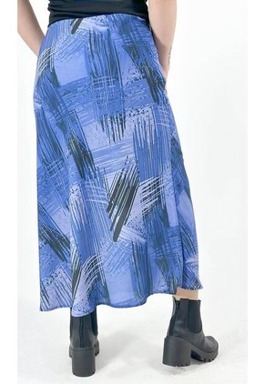 Falda Para Mujer Azul Marca L&H