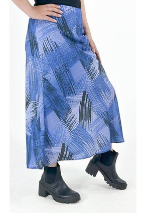 Falda Para Mujer Azul Marca L&H