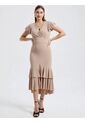 Vestido Para Mujer Beige Marca L&H de L&H