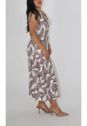 Vestido Para Mujer Manga Sisa Cafe Marca L&H Ref. 2J417066