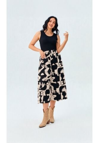 Capri Para Mujer Negro Marca L&H Ref. 2J426062 L&H