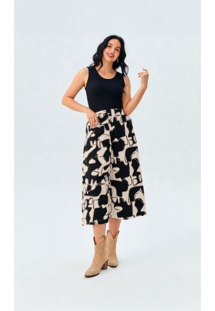 Capri Para Mujer Negro Marca L&H Ref. 2J426062