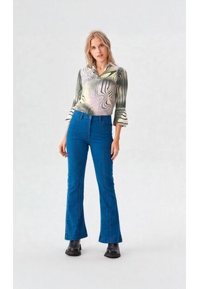 Bluson Para Mujer Manga 3/4 Verde Marca L&H