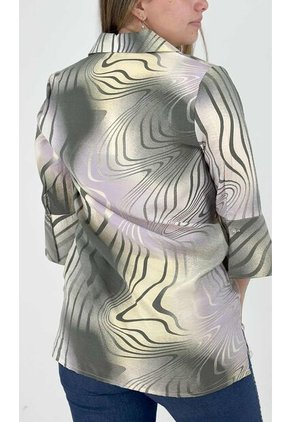 Bluson Para Mujer Manga 3/4 Verde Marca L&H