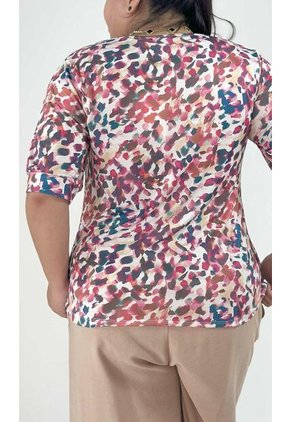 Camiseta Para Mujer. Manga Corta Fucsia Marca L&H