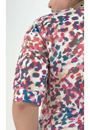 Camiseta Para Mujer. Manga Corta Fucsia Marca L&H