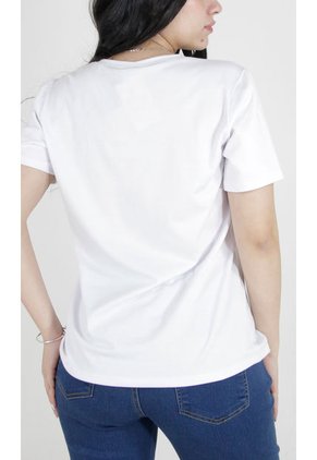 Camiseta Para Mujer Blanco Marca L&H