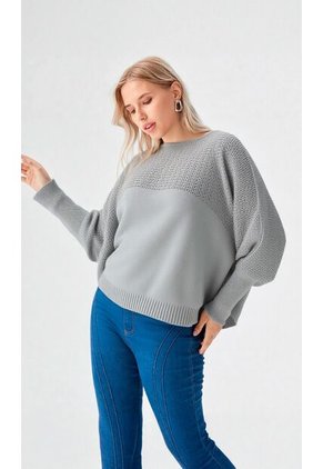 Capa Para Mujer Gris Claro Marca L&H