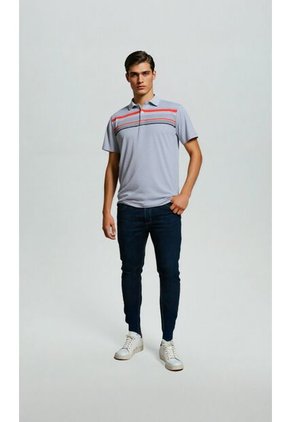 Polo Para Hombre Gris Claro Marca L&H Ref. 4K121002