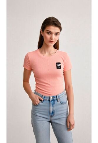 Camiseta Para Mujer Manga Corta Rosado Marca L&H L&H