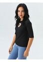 Camiseta Para Mujer Manga 3/4 Negro Marca L&H Ref. 4R409218 de L&H