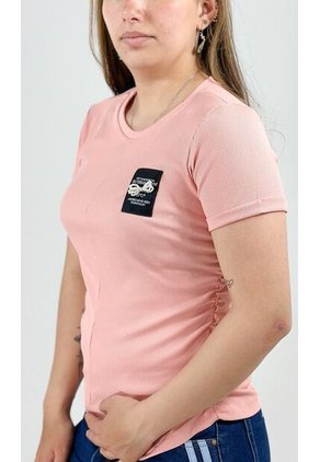 Camiseta Para Mujer Manga Corta Rosado Marca L&H