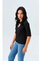 Camiseta Para Mujer Manga 3/4 Negro Marca L&H Ref. 4R409218 de L&H