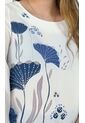 Blusa Para Mujer Manga 3/4 Azul Marca L&H de L&H