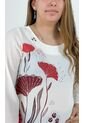 Blusa Para Mujer Manga 3/4 Rojo Marca L&H de L&H