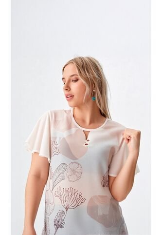 Blusa Para Mujer Manga Corta Morado Marca L&H L&H