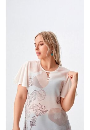 Blusa Para Mujer Manga Corta Morado Marca L&H